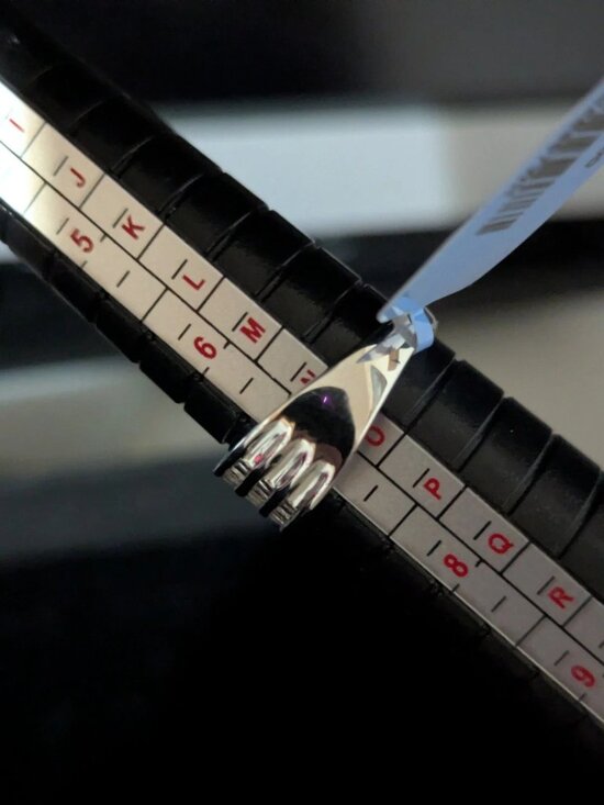 Diamonique Baguette Cut 5-Stone Ring, SterlingSilver - QVC.com 0.5 Natural Diamonds Baguette Silver 925 Ring S.7